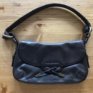 Y2K 90s Dark Brown Leather Purse